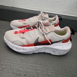 Nike Athletic Shoes - Cream and Red